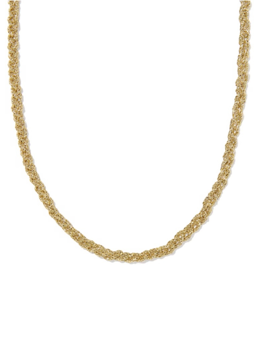 NEW Kendra Scott Gabriella Gold Braided Chain Necklace